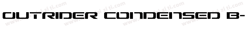 Outrider Condensed B字体转换